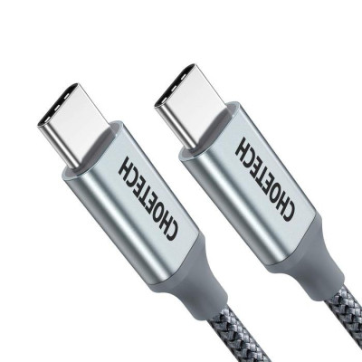 Дата кабель USB-C to USB-C 1.8m USB 2.0 100W Choetech (XCC-1002-GY) Вінниця - фото 1