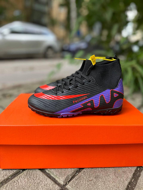 Детские футбольные сороконожки  33 34 35 36 37 38 39 40 41 42 43 44 45 Caroc Feezoom Air White/Red TF 43, 42, Детская Львов - изображение 1