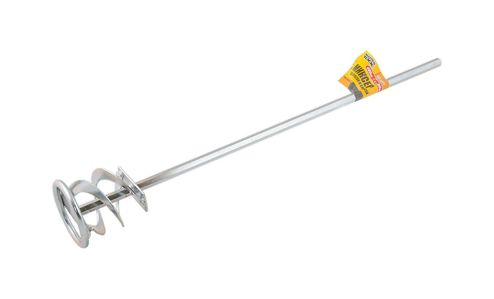 Міксер будівельний для фарб та сумішей MASTERTOOL стрічковий HEX Ø 60 мм L 400 мм 80-0016 Коломыя - изображение 2