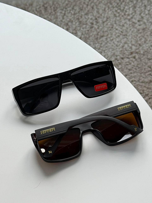 Сонцезахисні чоловічі окуляри Ferrari з пластиковою оправою на середнє обличчя Київ - фото 6