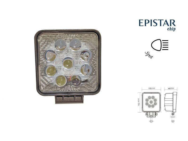 Фара додаткового світла 06D - 27W /45 /Spot спрямований промінь світла кут свічення 30° вольтаж 12-24V Харків - фото 1