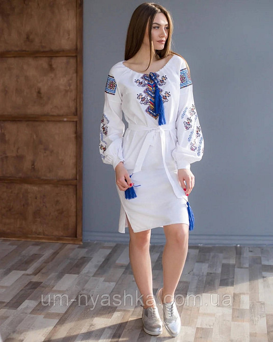 Чоловіча вишиванка домотканне полотно Доля Кривий Ріг - фото 4