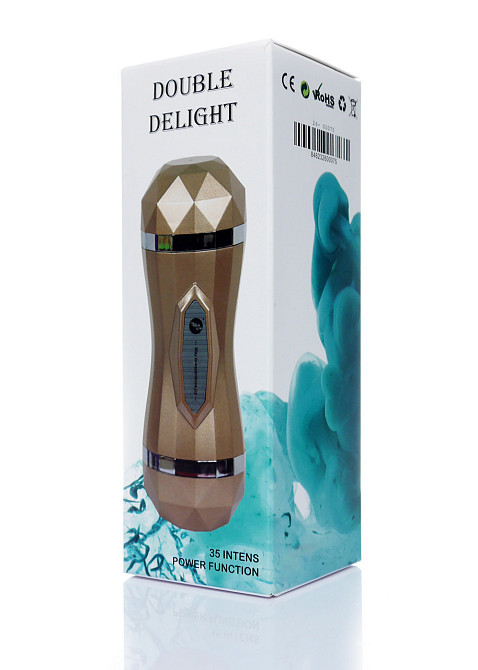 Двойной мастурбатор Masturbator-Vagina Double Delight 35 function USB Sex Aura Киев - изображение 1
