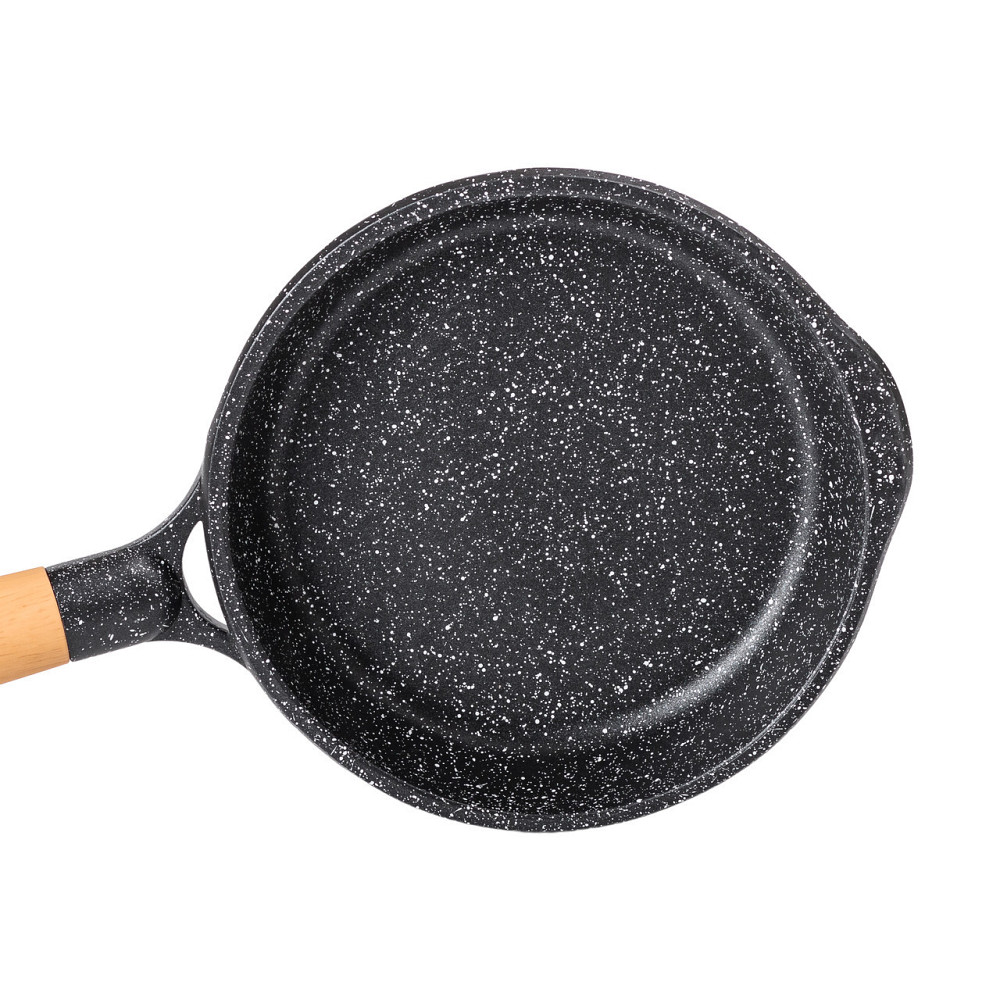 Алюминиевая сковорода Marble с антипригарным покрытием 1 литр Ø 20 см Black MGC HP-4-421B Киев - изображение 2