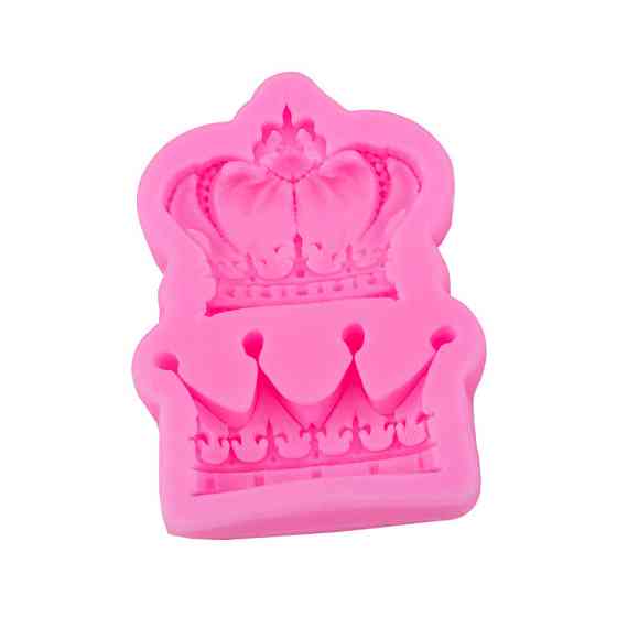 Силиконовый молд Корона 70 на 45 мм розовый Киев