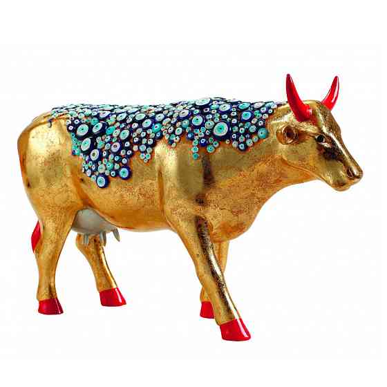 Статуетка колекційна корова The Evil Eye Cow-aka Nazar Boncugu (Size L) полірезин Вінниця