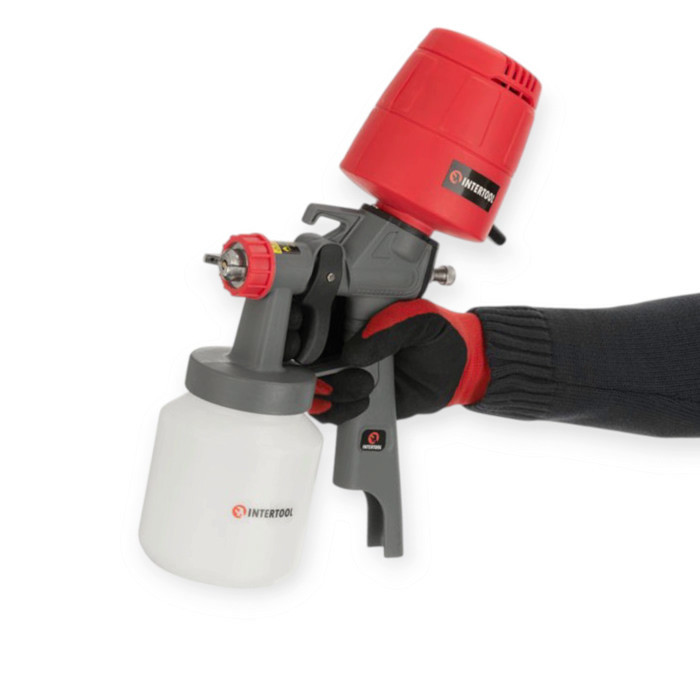 Пистолет покрасочный электрический d-1.5, 450 Вт с бачком 1.0л, 100-200 мл/мин HVLP Мукачево - изображение 8
