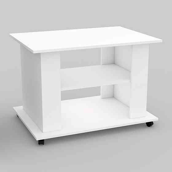 Стол журнальный Квант №3, Белый, 850/600/600 Львов