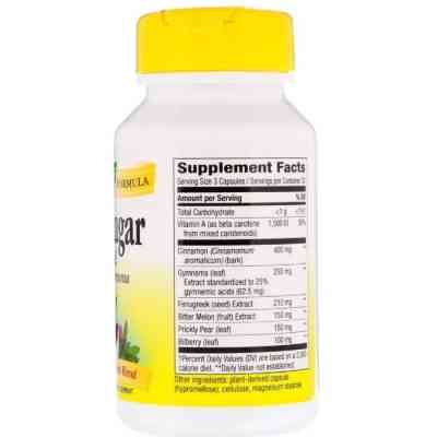 Травы Nature's Way Травы для Снижения Сахара, Blood Sugar, 90 Капсул (NWY-79200) Винница