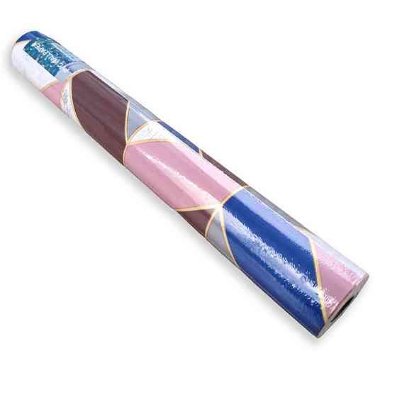 Самоклеющаяся пленка 0,45х10м х 0,07мм Розовые треугольники SW-00001225 Днепр