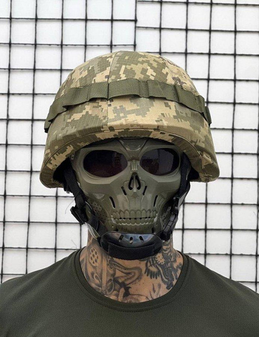 Чехол на каску ЗСУ пиксель стропа Одесса - изображение 2