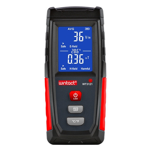 Детектор электромагнитного излучения (магнитометр) (1-1999В/м, 0,01-99,9μt) WINTACT WT3121 Одесса - изображение 1