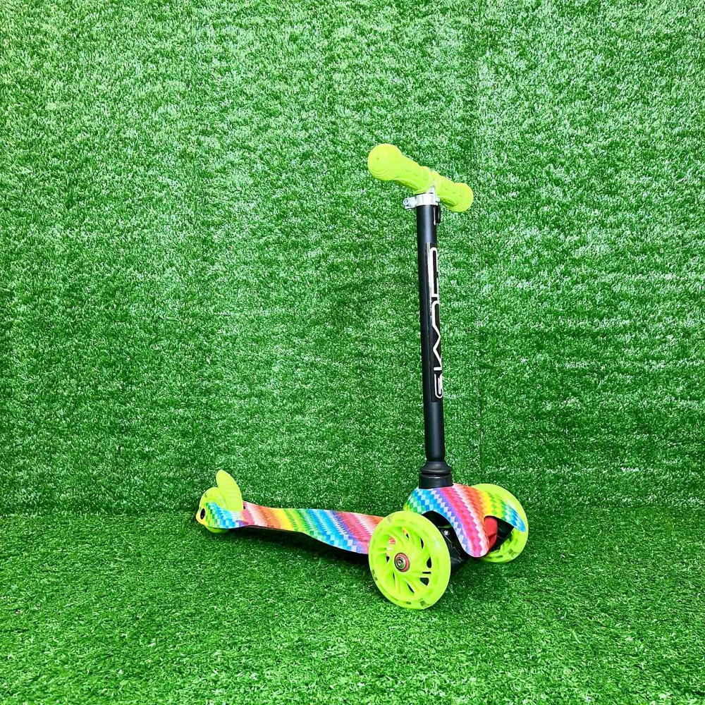 Самокат триколісний Skyper MINI колеса PU 120мм на 2-4 роки Салатовий Вид 4 (112-40103) Чернигов - изображение 7