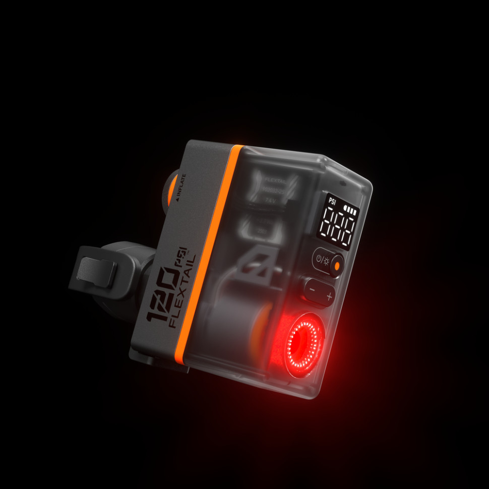Велосипедний міні насос-задня фара Flextail Tiny Tire Pump ACS, чорний Київ - фото 16