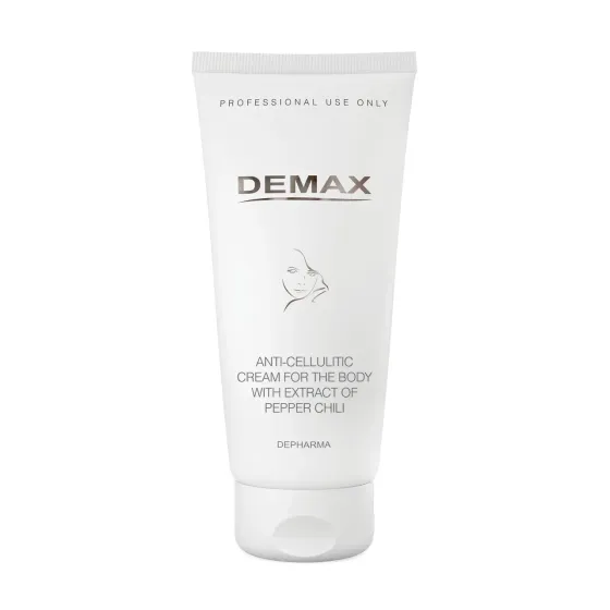Антицелюлітний крем для тіла з екстрактом перцю чилі Anti-Cellulitic Cream for Body with Extract of Pepper  Demax 200 мл Дніпро