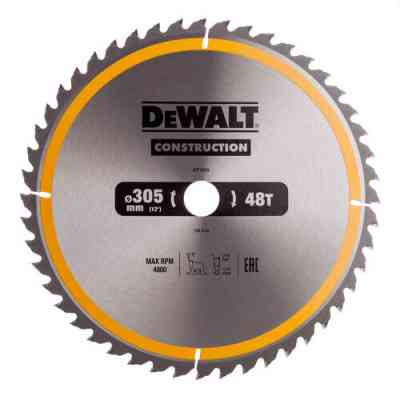 Диск пильный DeWALT СONSTRUCTION, 305x30 мм, 48 z, АТВ, 10 гр., 4800 об/мин (DT1959) Винница