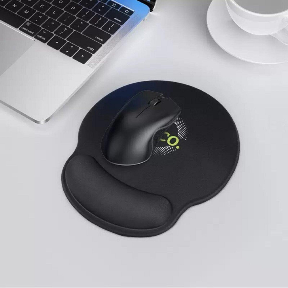 Килимок для миші HOCO GM30 Polar Fox mouse pad with wrist support Black 6942007623339 Одеса - фото 5