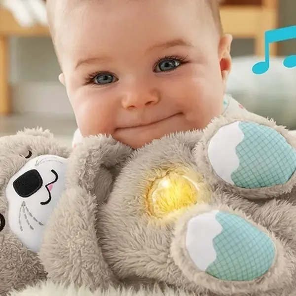 Intex серая Дыхающая плюшевая игрушка выдра со светом и звуком Коломия - фото 3