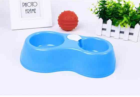 Годівниця поїлка автоматична для собак і для котів (блакитний) Вінниця