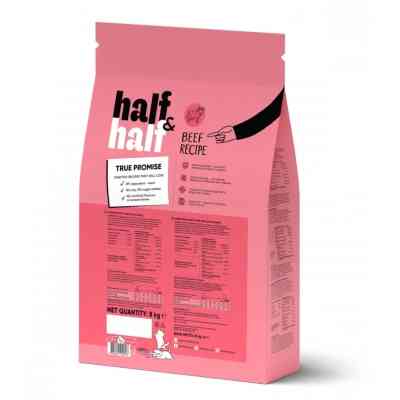 Сухой корм для кошек Half&Half для котят с говядиной 8 кг (4820261920796) Винница