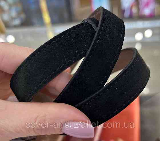 Женский узкий ремень черного цвета ручной работы из итальянской кожи Grande Pelle 20 мм Grande Pelle Киев