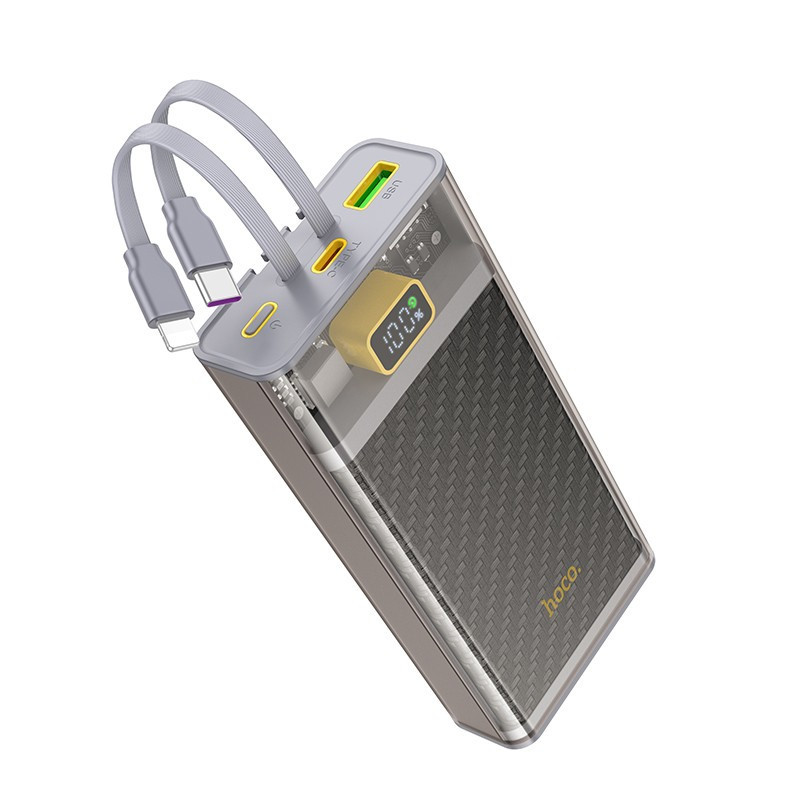 Павербанк 20000 mAh HOCO J104A Discovery edition 22.5W быстрая зарядка встроенный кабель power bank повербанк Одесса - изображение 14