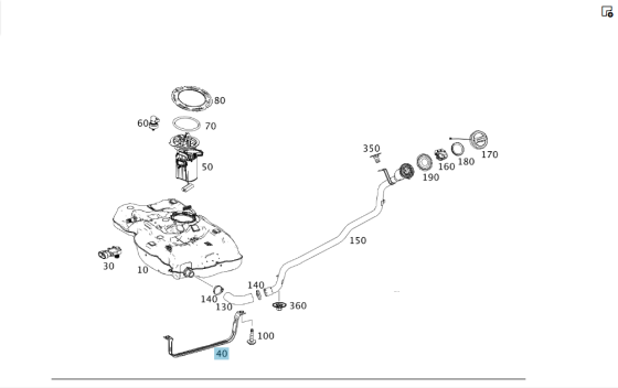 Mercedes-Benz  A2464700240 Стрічковий хомут паливного бака CLA C117 CLA Shooting Brake X117 GLA X156 A-class W176 B-class W246 Одеса
