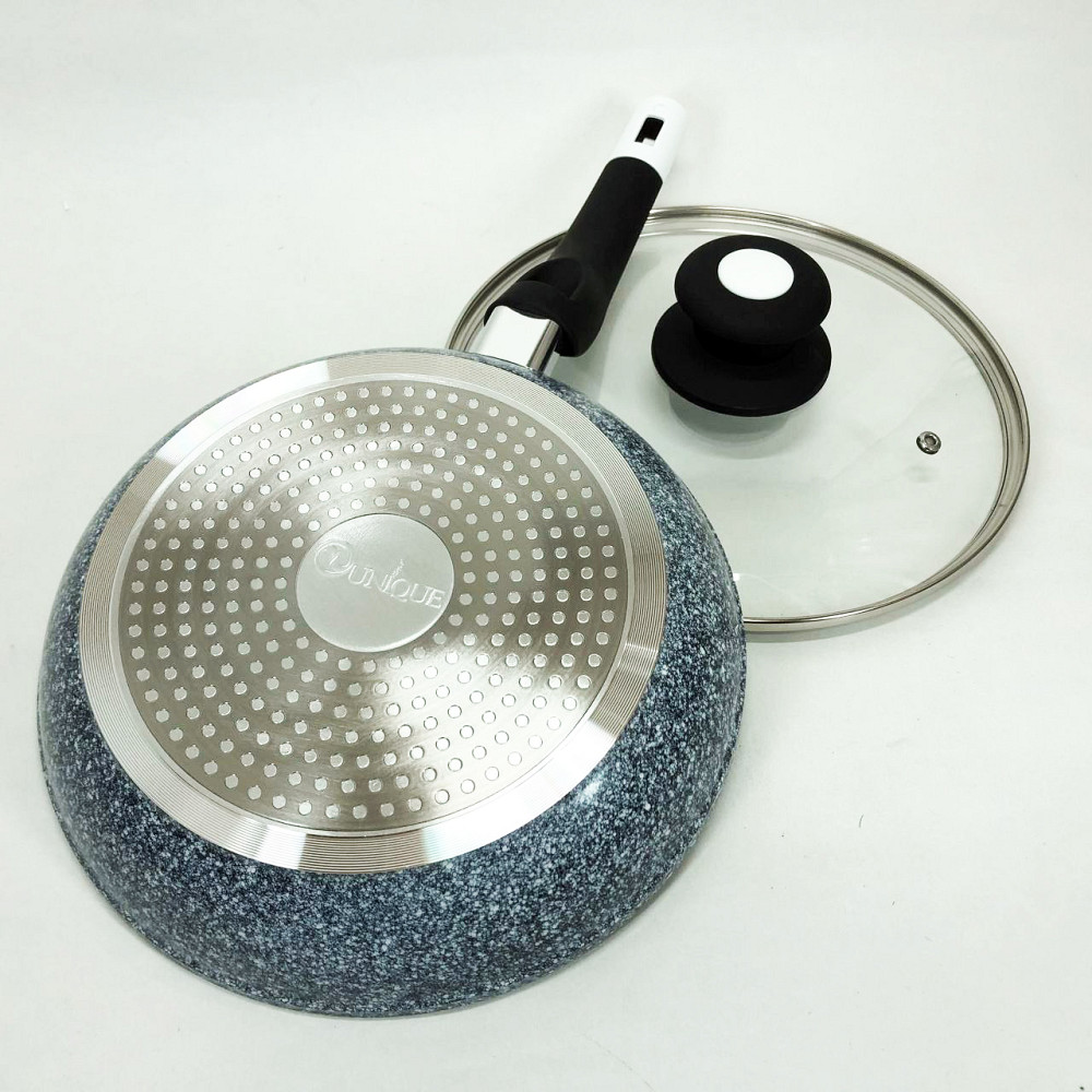 Удобная сковорода для дома UNIQUE UN-5115-24 см, Сковорода на долго алюминиевая углубленная NF-19 Львов - изображение 8