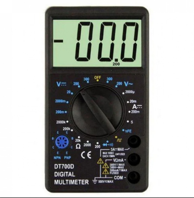 Мультиметр цифровой Digital DT700D  с ручным выбором диапазона ART:2665 Одесса - изображение 5