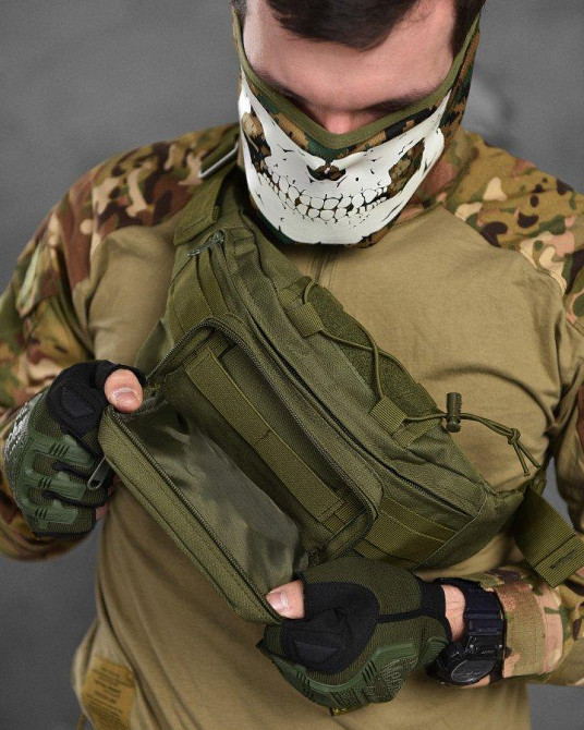 Сумка тактична на пояс Silver Knight olive ВТ1055 Одеса - фото 3