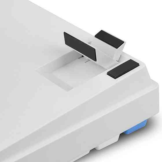 Механічна ігрова клавіатура дротова компактна з RGB підсвіткою Sharkoon Skiller SGK50, Hot-Swap, USB-C, Gateron біла, геймерська Київ