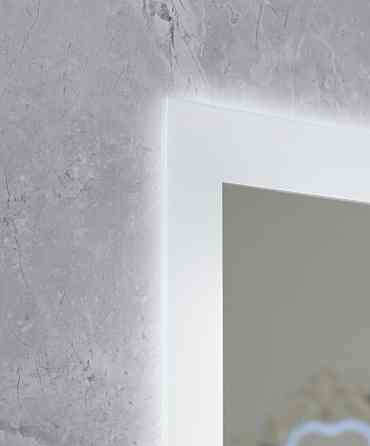 Дзеркало Mixxus FLAT MR04-100x80 з LED Touch, Anti-fog, димером, регулюванням яскравості, годиннико  ( MI6927 ) 35418 Харків