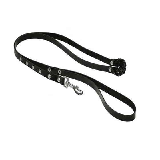 7991 Привід 10 мм "ЕЛЕГАНТ" з'єднаний плетінням прикрашений стразами Чорний Вінниця