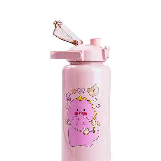 Набір багаторазових пляшок Дракоша 3 в 1, рожевий Київ