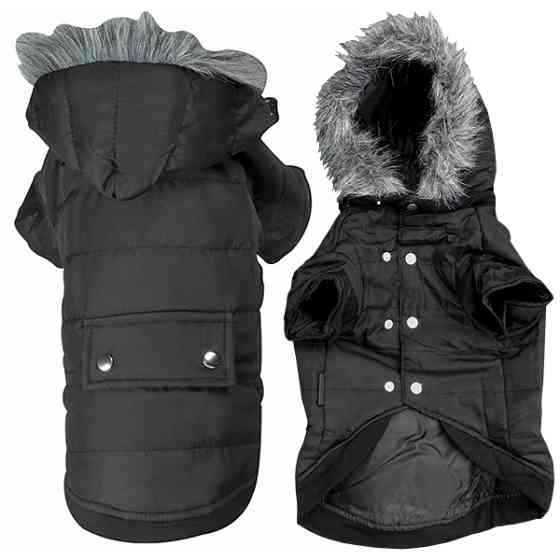 Flamingo Polar Black ФЛАМИНГО КУРТКА С КАПЮШОНОМ одежда для собак Киев