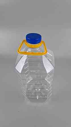 Пластикова пляшка 5,0 л, Ø48 прозора з кришкою + ручка (30 шт.) Харків