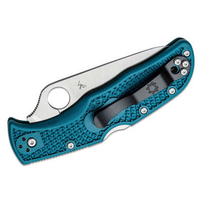 Нож Spyderco Endela K390 Serrated Blue (C243FSK390) Винница - изображение 4