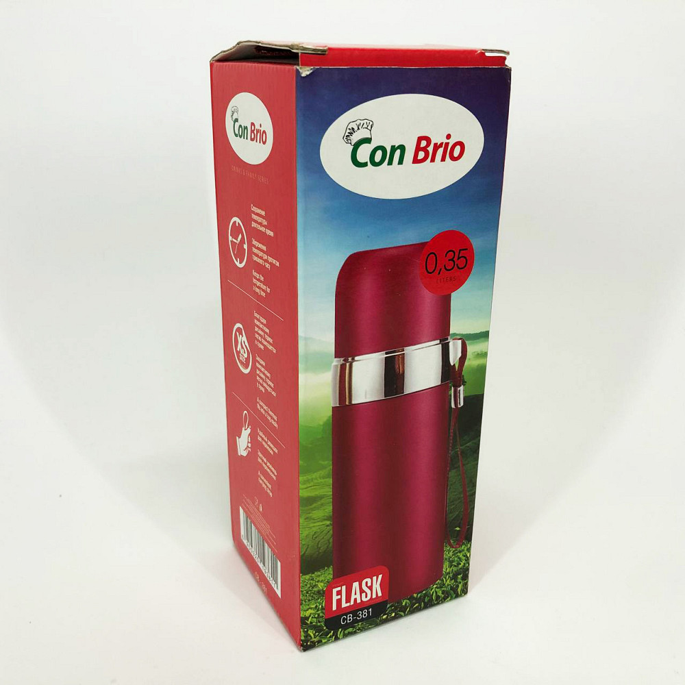 Термос для гарячих напоїв чаю Con, Термос з вакуумним утриманням тепла, Термокружка для походу HA-95 Львів - фото 8