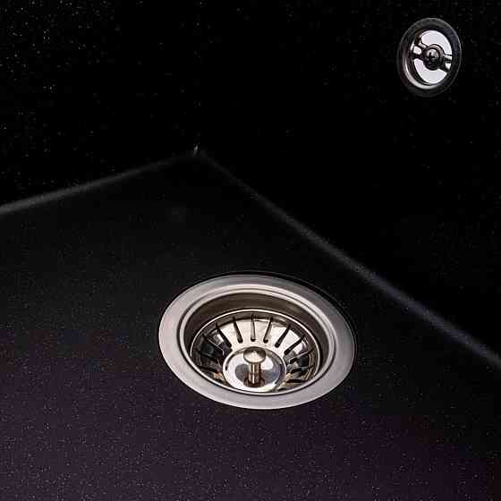 Гранітна мийка VALESO CRIPTA 6550 матова Чорний металік Коломыя