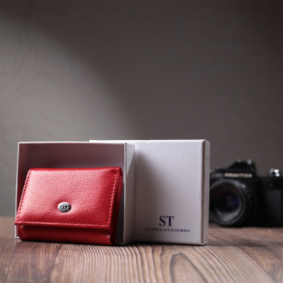 Портмоне ST Leather Из натуральной кожи Красное (22729) Винница - изображение 7