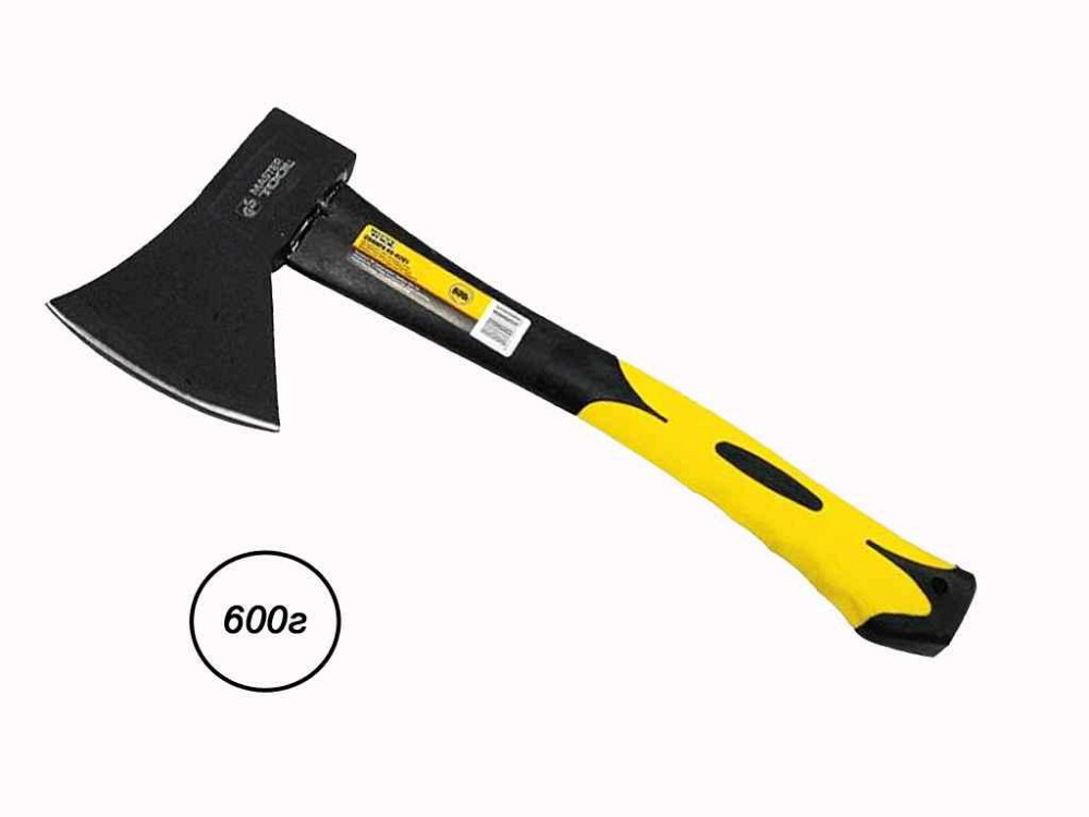 Сокира в зборі 0,6 кг топорище скловол. 05-0201 ТМ MASTER TOOL Київ - фото 1