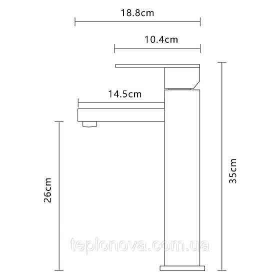 Змішувач для умивальника Globus Lux SICILIA SBQ-201HL-BB Чернівці