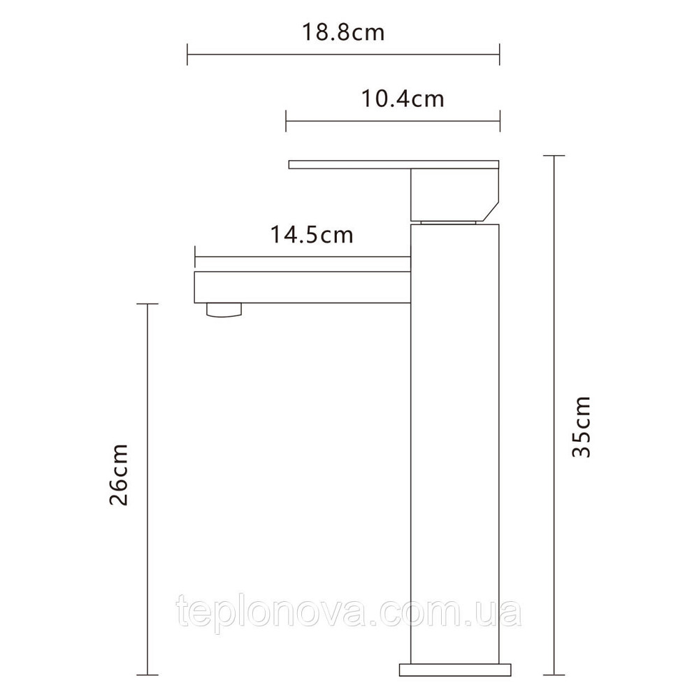 Смеситель для умывальника Globus Lux SICILIA SBQ-201HL-BB Черновцы - изображение 2