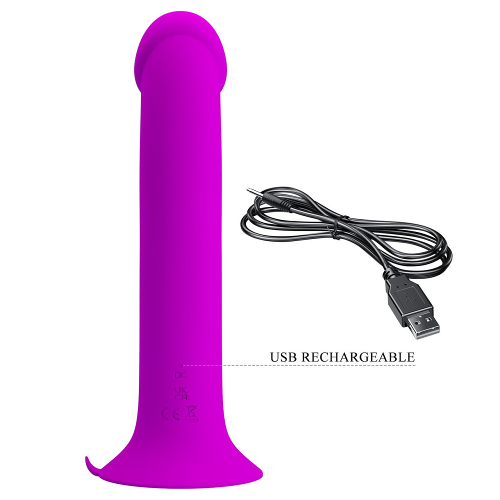 Вібратор PRETTY LOVE Murray PURPLE, 12 vibration functions 12 pulse wave settings Suction base Sex Aura Київ - фото 5