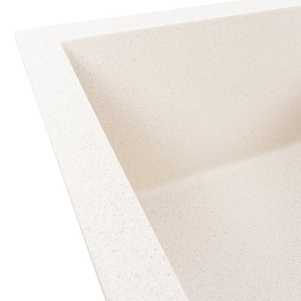 Гранітна мийка VALESO MAGNUM 7950 матова Біла в крапку Коломыя - изображение 4