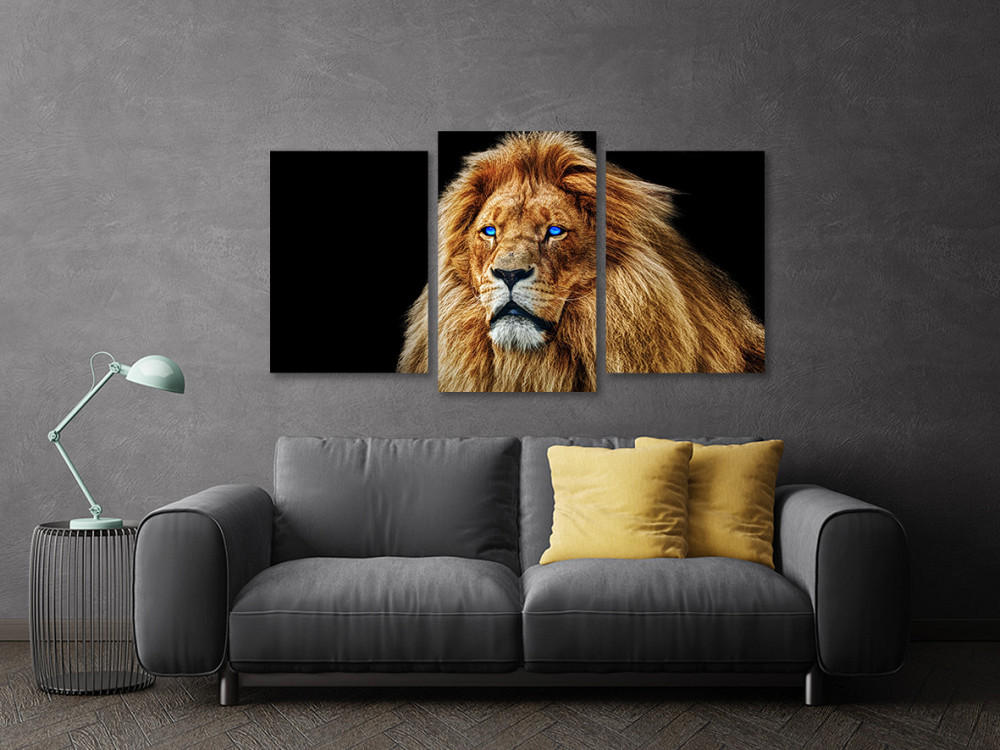 Модульна картина у вітальню/ спальню  Лев   Art-564_3 70x130 см Київ - фото 3