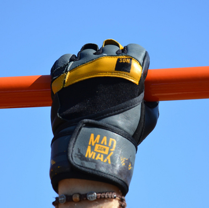Перчатки для фітнесу MadMax MFG-880 Signature Black/Grey/Yellow XXL Кам'янське - фото 8
