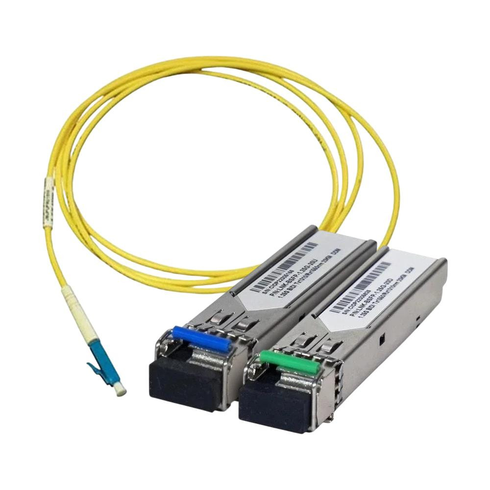 Комплект двох модулів оптичних E-LINK 1550nmTX (20km) та 1310nmTX (20km) + Подарунок: Патч-корд оптичний Patchcord Київ - фото 5