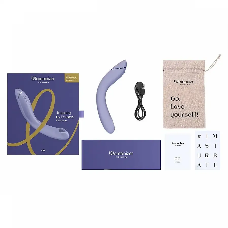 Вібратор для точки G з вакуумною стимуляцією Womanizer OG Lilac Львів - фото 7