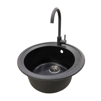 Мойка кухонная Adamant Sun графіт + змішувач (4824296910113) Вінниця - фото 3